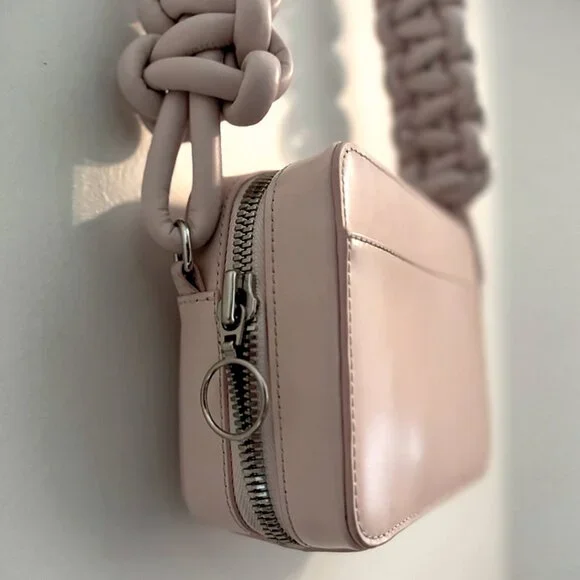 Kara Cobra Leather Camera Bag - Baby Pink - Picture 3 of 9